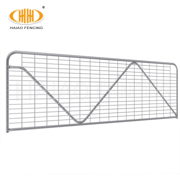 Decorative galvanized sheet metal square bar farm gates